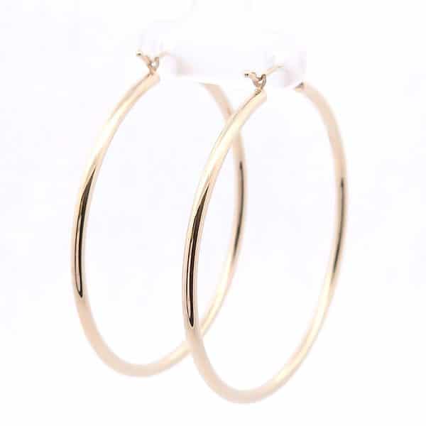 2" Hoop Earrings in 14k Yellow Gold