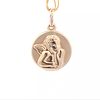 Thinking Angel Charm in 14K Yellow Gold