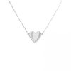 Heart Necklace in 14K White Gold