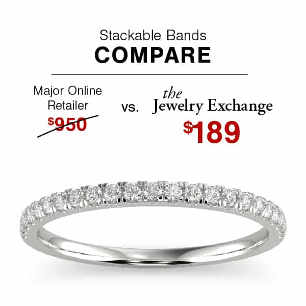 Stackable Anniversary Diamond Ring