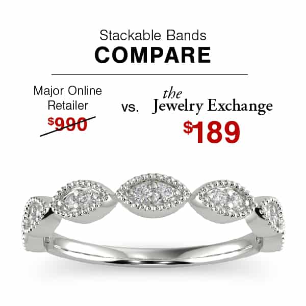 Anniversary Diamond Stackable Ring