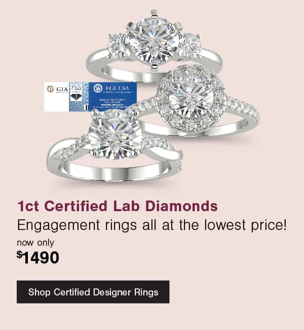 Certified Lab Grown Engagement Rings