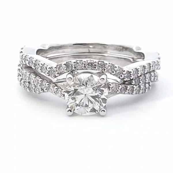 Finished 2 Piece Diamond Engagement Ring