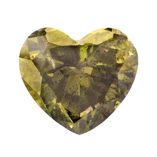 3/4 Carat Heart Yellow Diamond