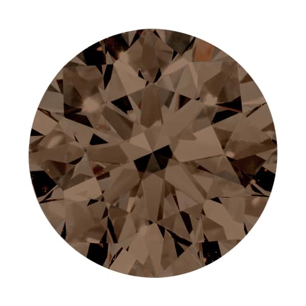 2 Carat Round Brown Diamond