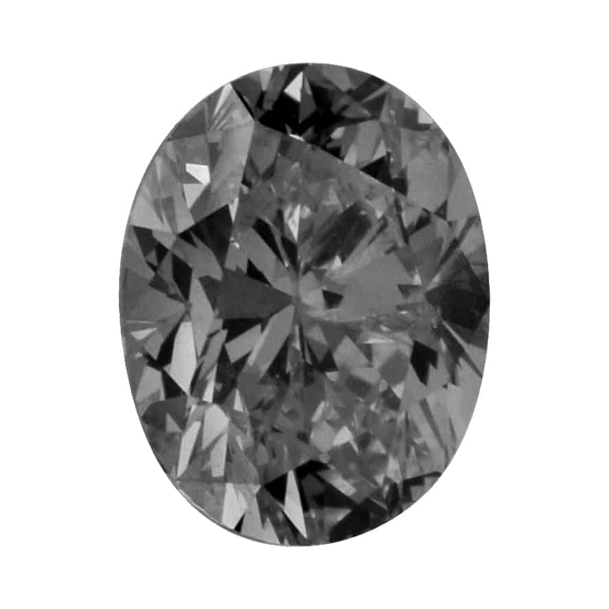 1 Carat Oval Black Diamond