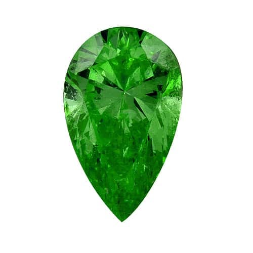 1 Carat Pear Green Diamond