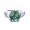 Green Tourmaline 6 Carat Ring in 14K Gold Green Tourmaline 6 Carat Ring in 14K Gold
