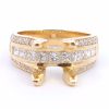 Krizanti 2 1/4 ct Semi Mount Ring in 18K Gold