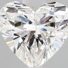 1.61 Carat Heart GIA Natural Diamond W-vs1, GOOD symmetry, VERY GOOD polish.