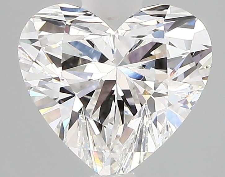 1.61 Carat Heart GIA Natural Diamond W-vs1, GOOD symmetry, VERY GOOD polish.