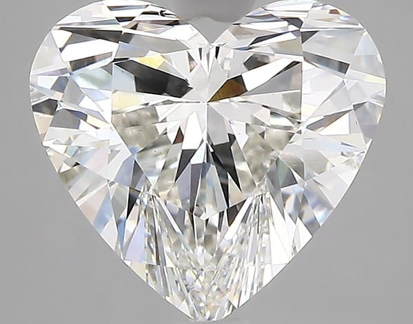 1.51 Carat Heart EGL Natural Diamond G-SI2, GOOD symmetry, VERY GOOD polish.