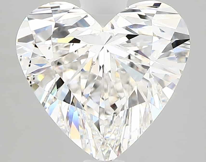 1.7 Carat Heart GIA Natural Diamond D-SI1, Excellent symmetry, Excellent polish.