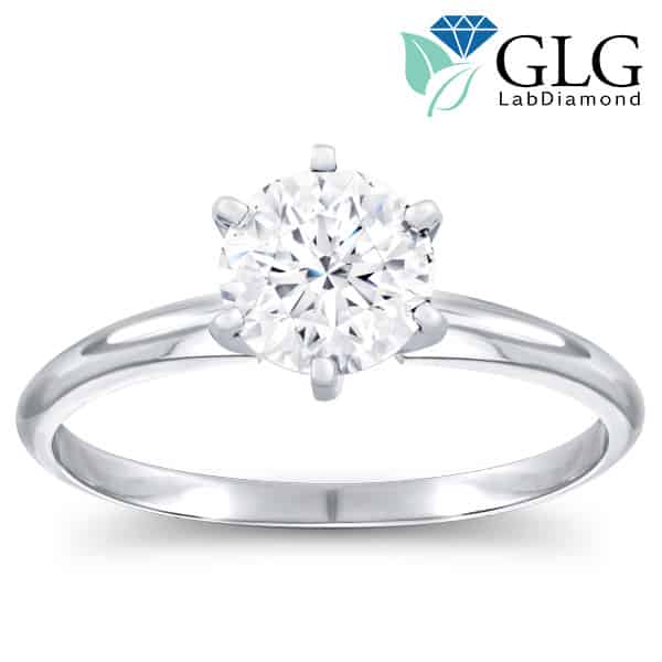 Certified 3/4 ct Lab-Grown Solitaire Diamond Ring