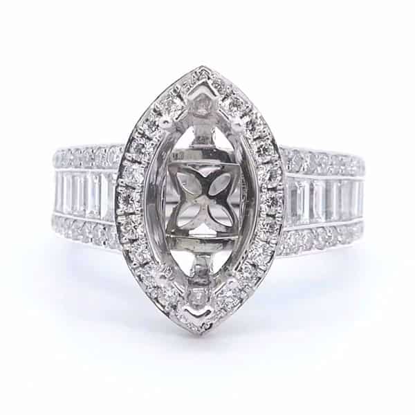 Marquise semi mount on sale rings