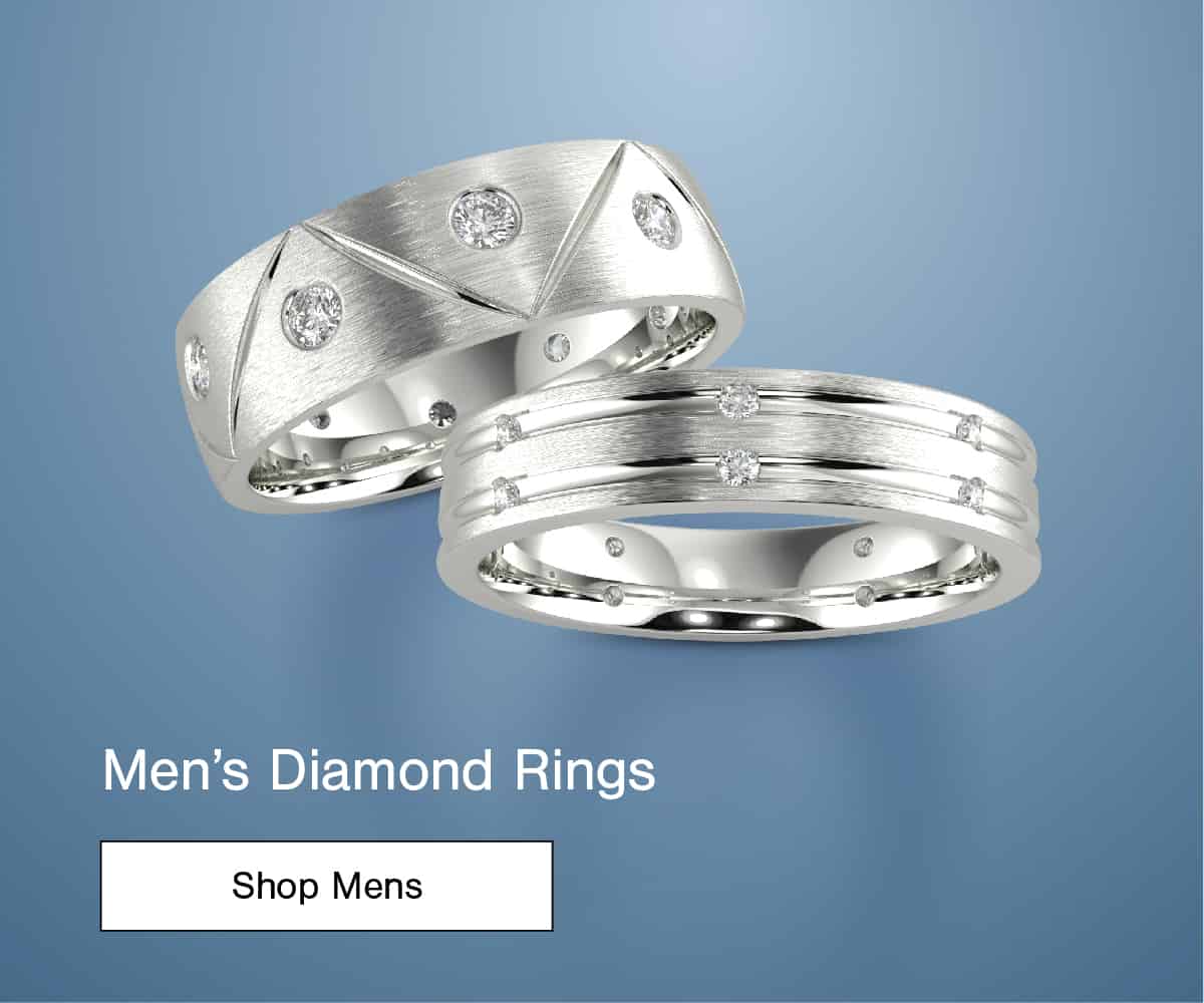 mens diamond rings and bands