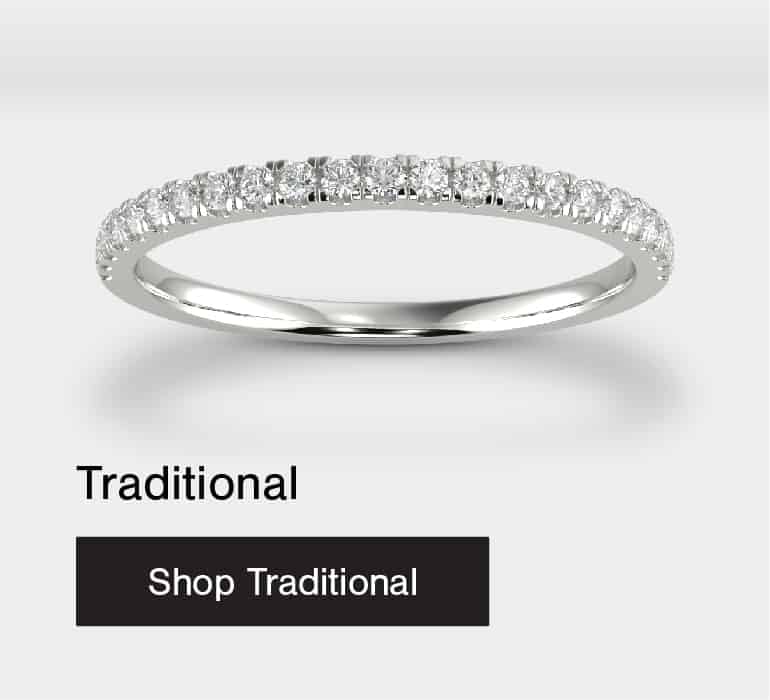 Traditional and classic wedding bands
