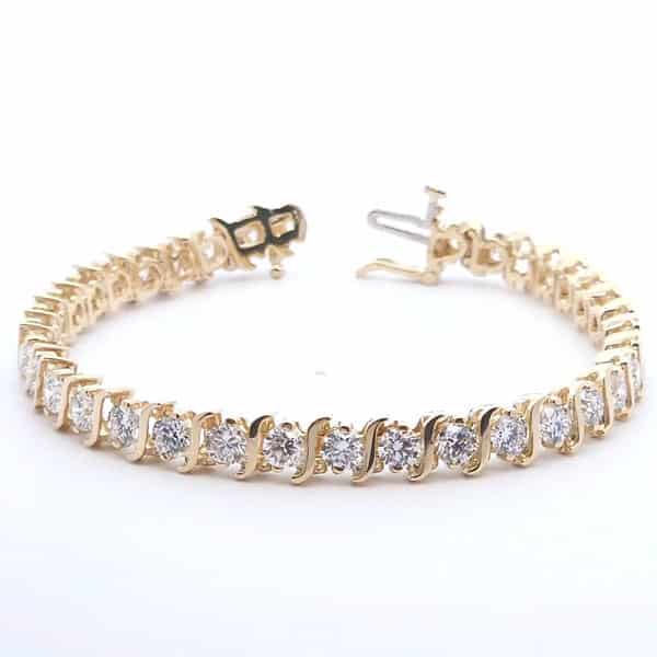 Lab Diamond Tennis Bracelet S-Link Style