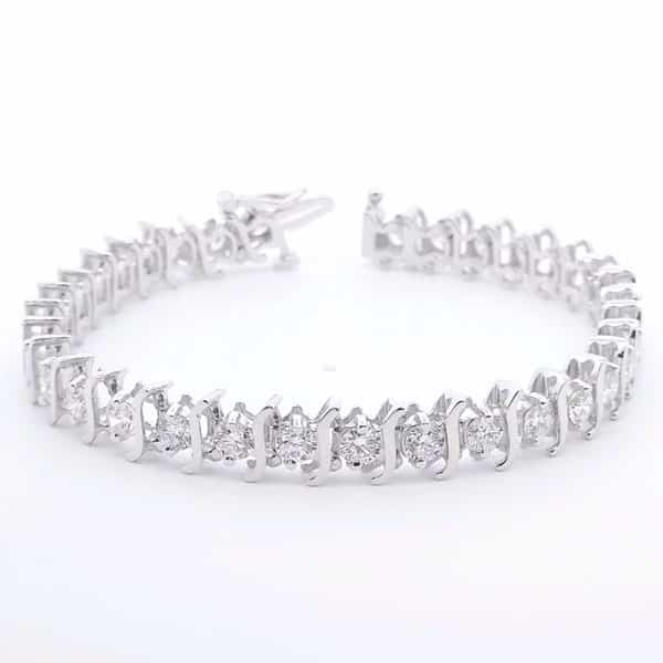 Lab Diamond Tennis Bracelet S-Link