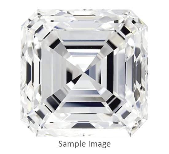 0.73 Carat Asscher Non-Graded Natural Diamond