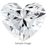 heart natural lab grown diamond