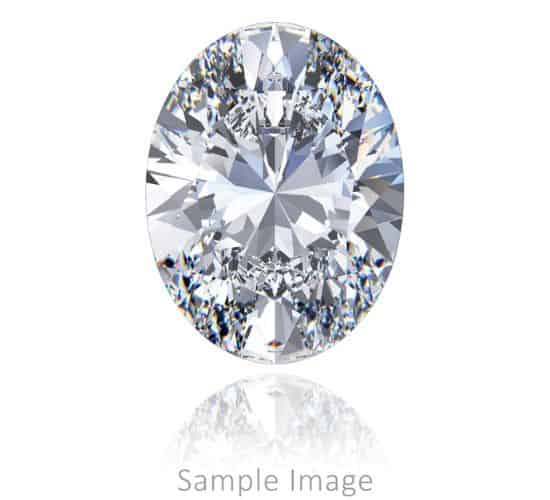 0.74 Carat Oval EGL Lab Grown Diamond