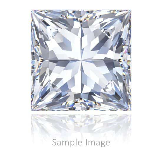 0.62 Carat Princess Non-Graded Natural Diamond