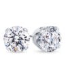2 Carat High Grade Diamond Stud Earrings