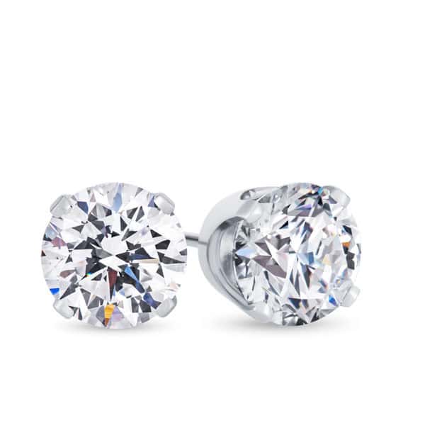 1 ½ Carat High Grade Diamond Stud Earrings