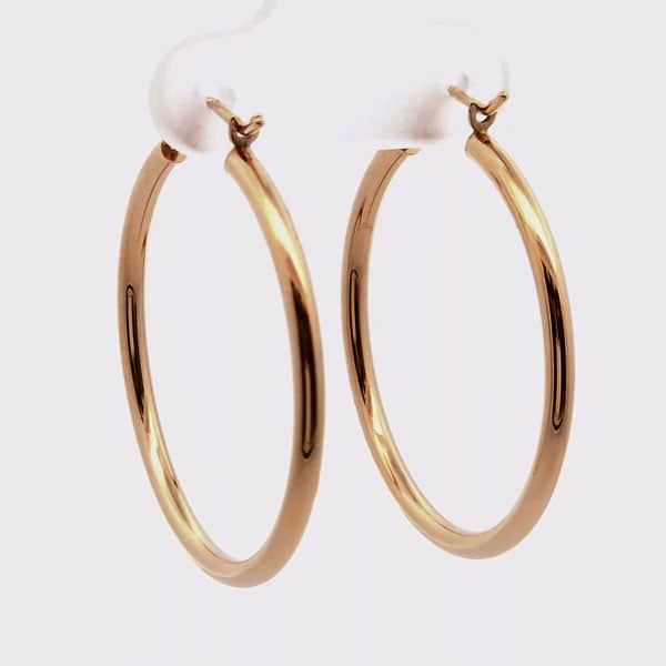 14K Extra Large Gold Hoop Earrings