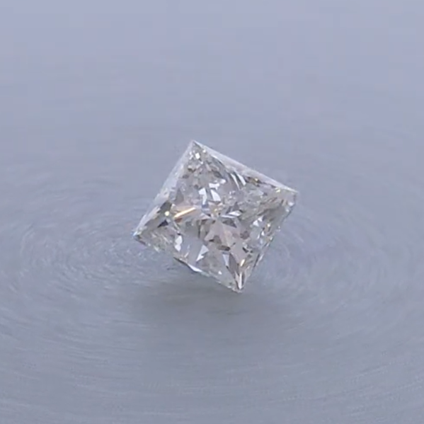 0.71 Carat Princess GIA Natural Diamond G-SI1 Very Good symmetry, Excellent polish.
