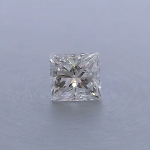 0.9 Carat Princess GIA Natural Diamond G-SI1 Good symmetry, Very Good polish.