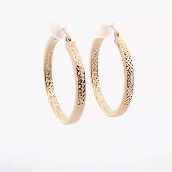 Large Post Button Earrings with 18K Gold | By Aris