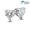 1 Carat Diamond Heart Studs