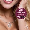 1/2 carat Diamond Heart Pendant
