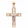 2-Tone 14K Gold Crucifix Pendant