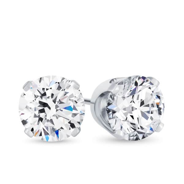 1ct Top White Diamond Stud Earrings