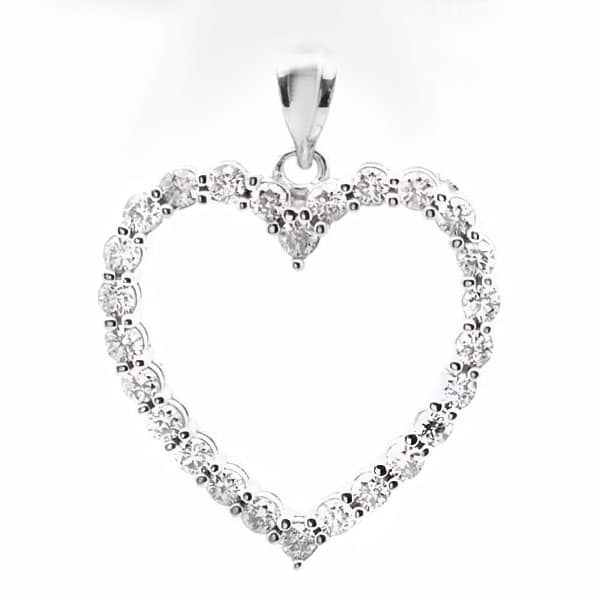 3/4 ct Diamond Heart Pendant