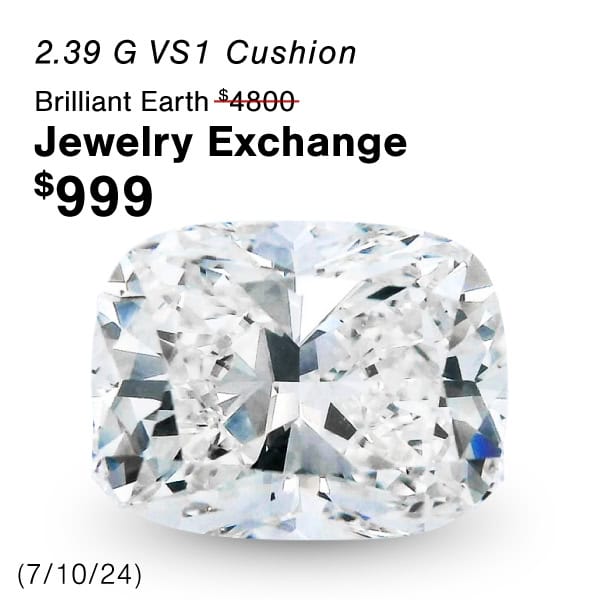 Lowest Price Eco Diamond - 2.39 ct Cushion G-VS1 IGI LG602389547 - Excellent symmetry, Excellent polish.