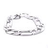 Men's Link Bracelet in 14k White Gold