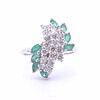 1ct Emerald Diamond Ring in 14k Gold