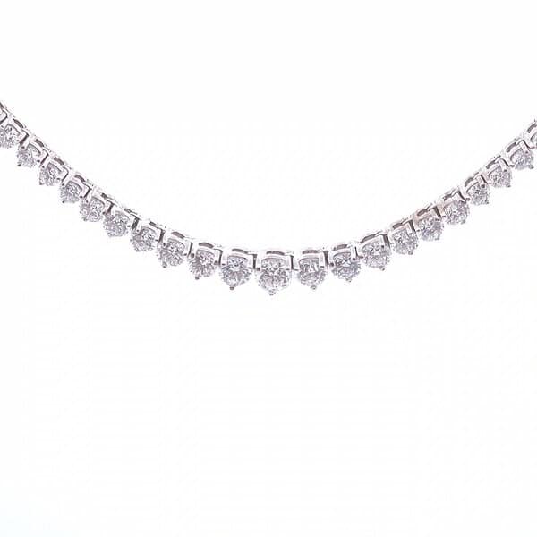 14.92ct Lab Diamond Necklace in 10k White Gold