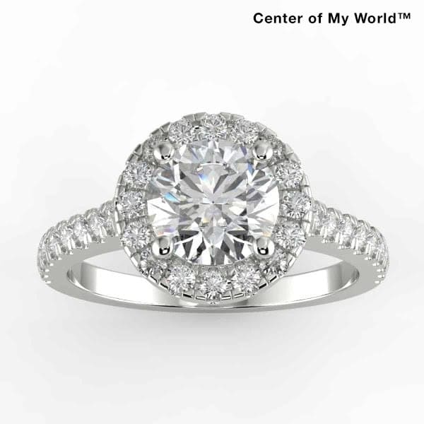 Center of My World - Lab-Grown 1 Carat Diamond Engagement Ring