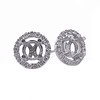 1/3ct Halo Diamond Earrings in 14k Gold