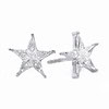 5/8 Carat Diamond Star Earrings in 18k Gold