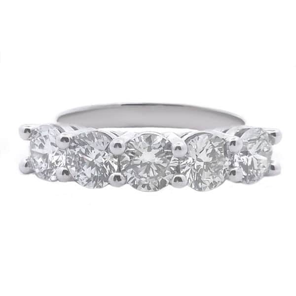 2.5ct 5-Stone Anniversary Band