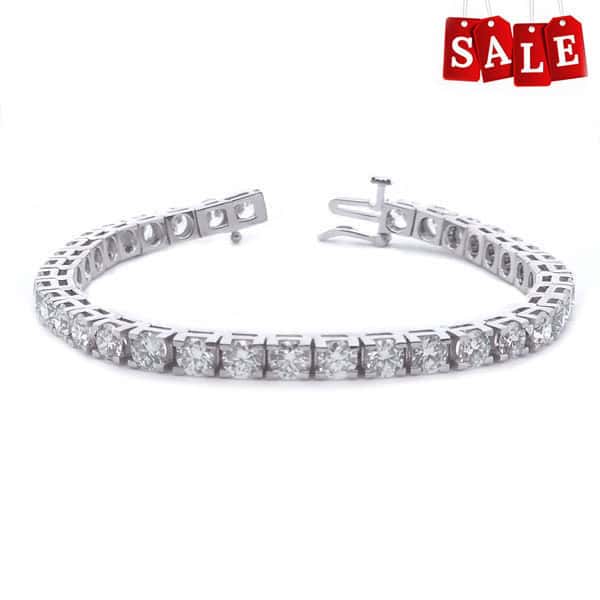 10ct Lab Diamond Tennis Bracelet in 14K Gold