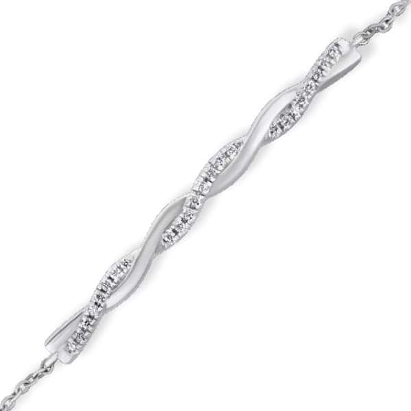 Diamond Twist Love Bracelet