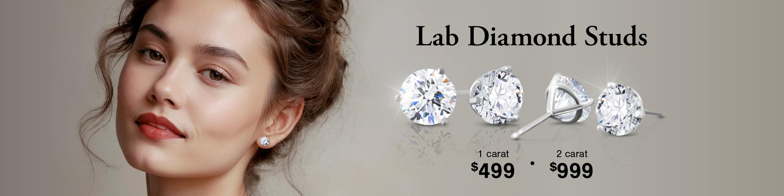 ⅓ct Lab Grown Diamond Studs