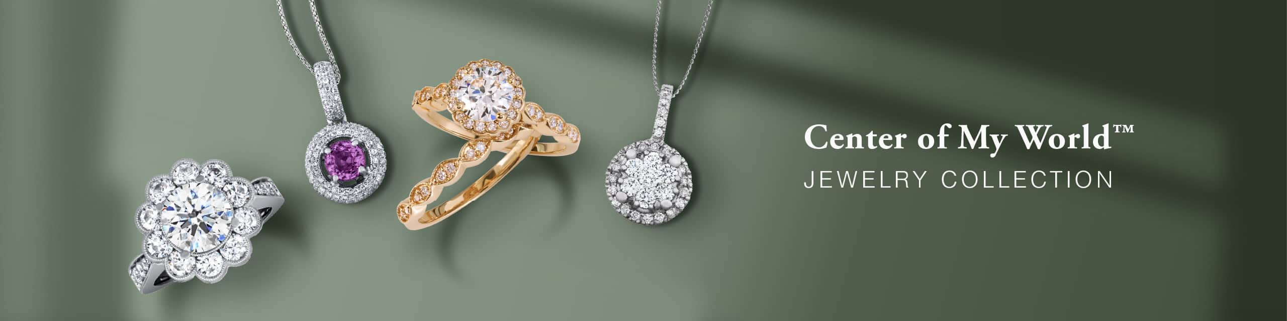Center of My World - 1 Carat Pink Sapphire Pendant in 14k Gold